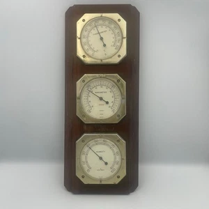 Vintage Sunbeam Weather Station Thermometer Barometer Humidity Wall Mount - Picture 1 of 6
