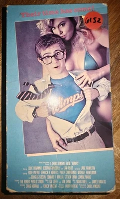 Wimps 1986 VHS Platinum Video Chuck Vincent Louie Bonanno Deborah Blaisdell - Image 1 of 3