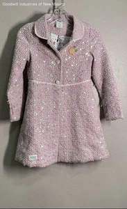 Disney Girls Pink Sequin Animators Collection Jacket Long Sleeve - Size 7 - Picture 1 of 6