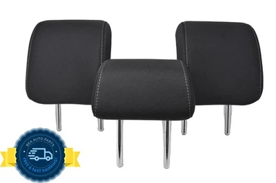 Juego de 3 reposacabezas izquierdo derecho tela negra asiento trasero Mazda CX-3 2016-2022 OEM Foto 1 de 4