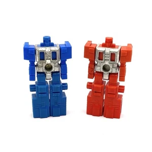 Vintage Robotech BLOCKMAN Robolinks Takara 1984 Robot Action Figures Blue & Red - Picture 1 of 6