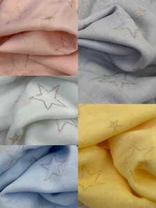 Pretty Shining Stars Foil Print Scarf Light Wight Shawl Wrap Pashmina - Picture 1 of 11