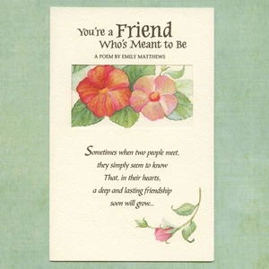 Poem FRIENDSHIP Card by Emily Matthews Moments of Inspiration Carlton Cards + ✉ - Picture 1 of 7