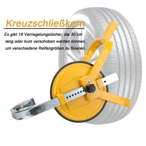 Bloqueo de neumáticos para carretilla elevadora seguro de rueda de coche antirrobo para ruedas - Imagen 1 de 13