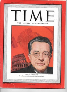 MAY 5, 1947 TIME MAGAZINE - ITALY'S PALMIRO TOGLIATTI - NO LABEL - Picture 1 of 1