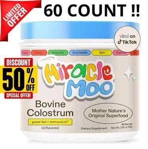 Colostrum Supplement for Gut Health Hair Growth Beauty and Immune Support - Picture 1 of 5