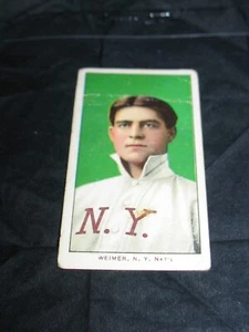 1909 T206 Jake Weimer ~Fair ~ New York Giants ~Piedmont 150 - Picture 1 of 3