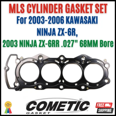 Junta de culata Cometic 0,027"" 68 mm MLS para Kawasaki NINJA ZX-6R ZX-6RR Foto 1 de 4