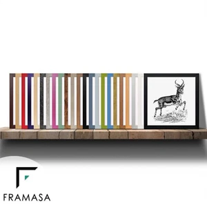 Square Size Picture Frame Black White Oak Poster Frame Instagram Frame All Sizes - Picture 1 of 40