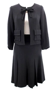 Conjunto de chaqueta y falda negra Lilli Ann de colección para mujer años 50 60 XS/S - Imagen 1 de 21