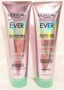 (2) L'Oreal Paris EVER PURE Scalp Care Conditioner LOT w/ MENTHOL Beauty Hair - Picture 1 of 3