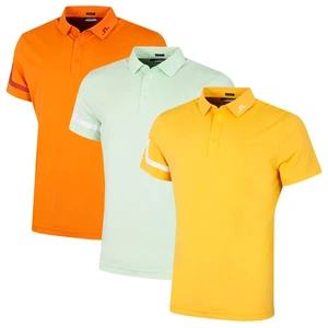 J.Lindeberg Mens Heath Regular Fit Wicking Golf Polo Shirt 33% OFF RRP