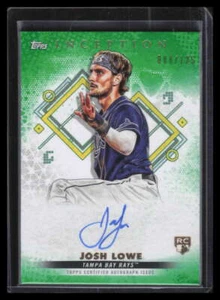 2022 Topps Inception Emerging Stars Autograph Green Josh Lowe Rookie Auto 88/125 - Picture 1 of 2