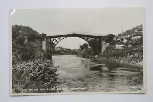 The Bridge and River Severn - IRONBRIDGE - Real Photo Postcard (AP) - Picture 1 of 2