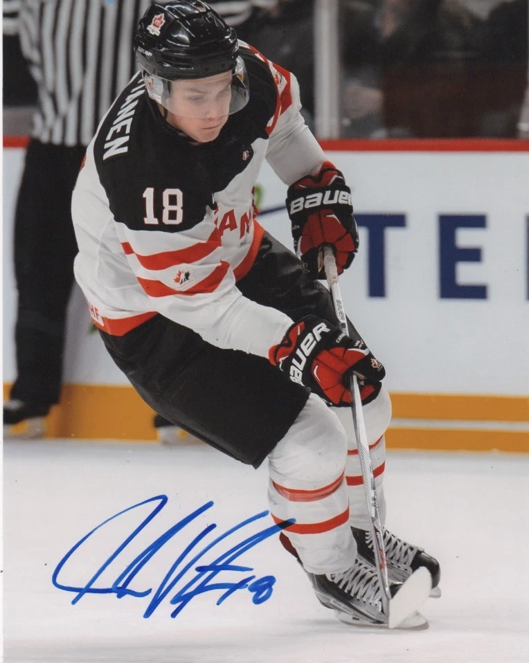Foto firmada autografiada por Jake Virtanen del equipo de Canadá 8x10 certificado de autenticidad #3 Foto 1 de 1
