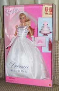 2000 DREAM WEDDING BARBIE DOLL MIB Mattel #27374 Bride - Picture 1 of 2