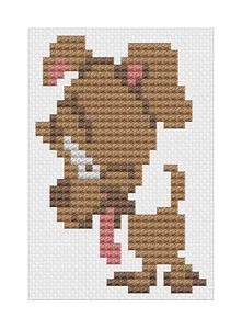 Cross Stitch Kit or Pattern - Florashell - Mini First Kit - Dog - Picture 1 of 1