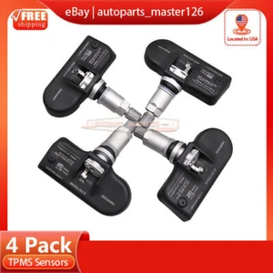 4x Tire Pressure Sensors 1K0907253D TPMS For 2008-10 Volkswagen Beetle 2.0L 2.5L - Picture 1 of 12