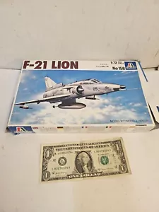 Avión de combate Lion F-21 ITALERI & TESTORS ESCALA 1/72 IAI KFIR F-21 completo, sin calcomanías - Imagen 1 de 3