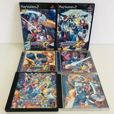 PS1 PS2 Rockman X3 X4 X5 X6 X7 X8 set of 6 Mega Man Playstation Japan - Image 1 of 4
