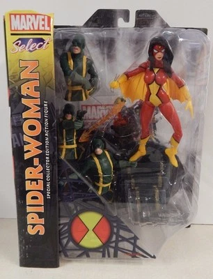 Diamond Select Marvel Spider-Woman ¡Sin usar, en caja! Tarjeta tiene algo de desgaste Hydra Foto 1 de 4