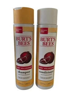 Burt's Bees Very Volumizing Shampoo & Conditioner with Pomegranate 10 Fl Oz New - Picture 1 of 2