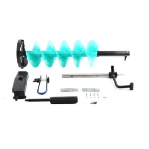 8" Diameter Ice Fishing Auger +35.5cm Extension Rod for Ice Burrowing/Drilling - Picture 1 of 12