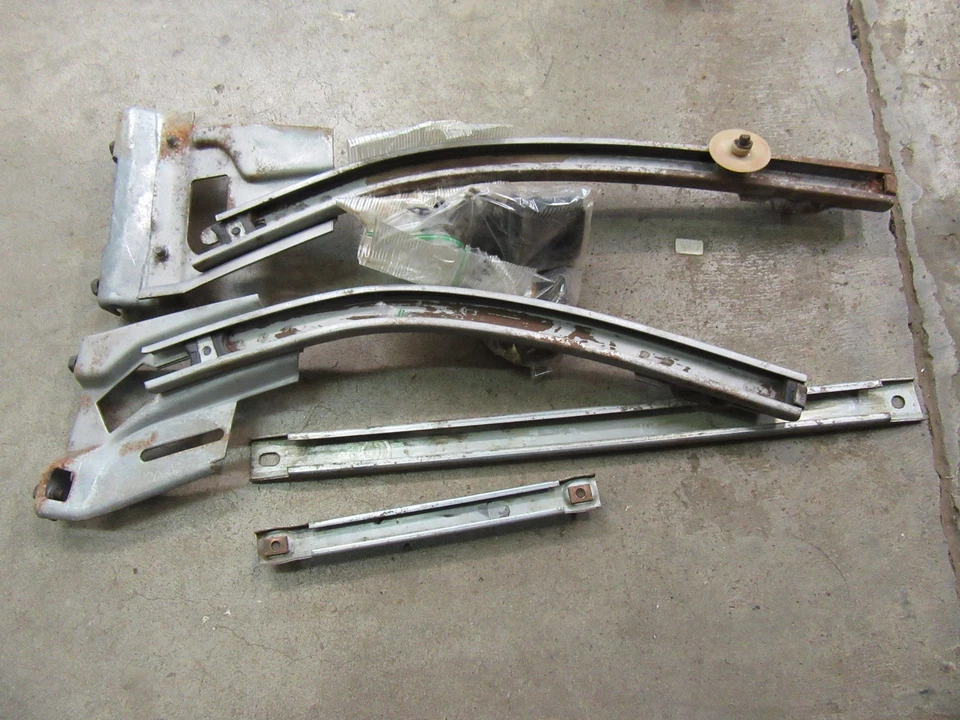 1969 1970 Chevrolet Impala 4 door hardtop inner door window regulator tracks DR - Image 1 of 1