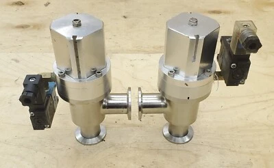 Qty 1 安捷伦 X3200 不锈钢气动真空阀 带 24DC 电磁阀 — 第 1/4 张图片