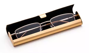Gafas de Lectura de Viaje Doradas Delgadas Diseño Compacto Lectores Ligeras con Estuche - Imagen 1 de 10