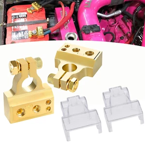 2Pcs Terminali Di Batteria Connettori Terminali Morsetti per Batterie Auto Caric - Foto 1 di 12