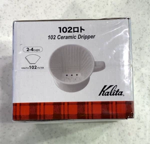 Kalita - Kalita 102 Ceramic Dripper Coffee Dripper White New in Box - Picture 1 of 5