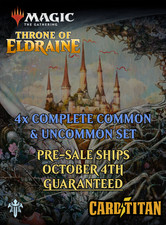 Magic MTG Throne of Eldraine - Complete Common & Uncommon Set x4 - CARDTITAN
