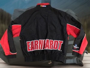 Dale Earnhardt Jr. #3 NASCAR Bud Racing Windbreaker Lined Chase Jacket Large - Picture 1 of 13