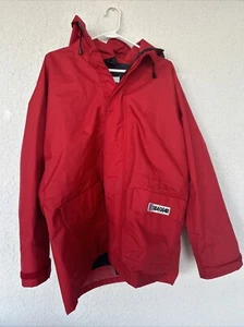 SEAGEAR Full Zip Hooded North Sea Ocean Red Fishing JACKET Style 41118 Mens LRG - Picture 1 of 4