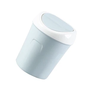  Mülleimer mit Deckel Elegant Mini Schreibtisch Dosentisch Klein Papierkorb - Bild 1 von 11