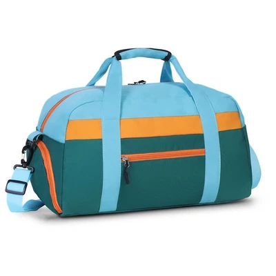Green/Blue Kids Duffle Bag for Boys, Girls - Travel, Sports, School w/ Shoe C... - Image 1 of 4