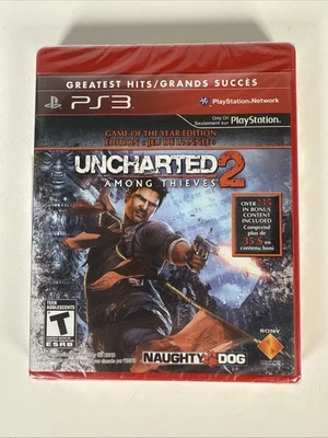 Uncharted 2: Among Thieves GOTY Edition PlayStation 3/PS3 Factory Sealed Sleeve - Imagen 1 de 4