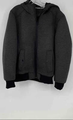Guess Mens Gray Long Sleeve Regular Fit Full-Zip Bomber Jacket Size Medium - Image 1 of 4