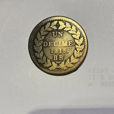 Louis XVIII - Un Décime 1815 BB - Photo 1/2
