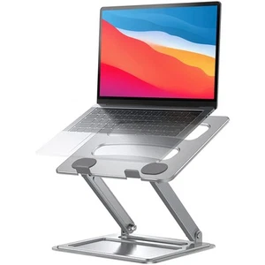 Adjustable Laptop Stand, Foldable Laptop Riser for 17.3inch Laptops, Portable... - Picture 1 of 8
