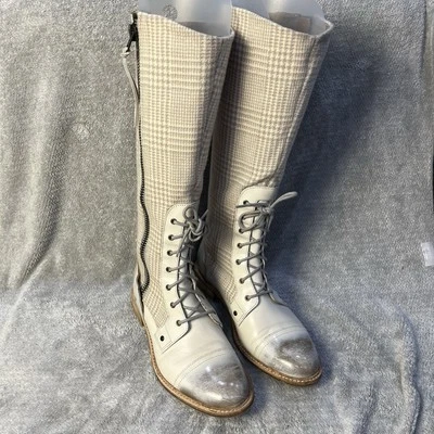 Woolrich Roadhouse Botas Altas Gris Crema Botas de Combate Conductor Talla 9.5 RARAS Foto 1 de 4