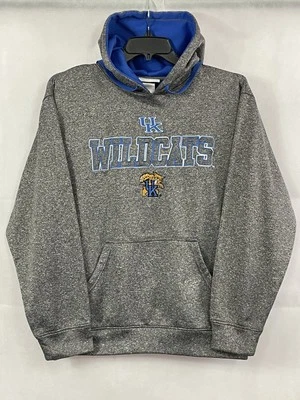 Sudadera con capucha bordada gris University of Kentucky Wildcats para hombre talla mediana Foto 1 de 4