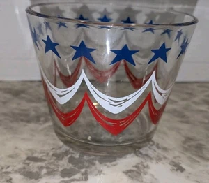 CUBO DE HIELO de colección Spirit of 76 vidrio federal bicentenario 1776 EE. UU.🇺🇸 G1002 - Imagen 1 de 5