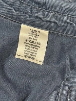 Vinex Cat 2 Grande Empuñadura de Acero Tira Reflectante Manga Larga Soldadura Vellón Azul Foto 1 de 4