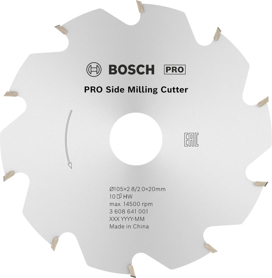 Bosch PRO Scheibenfräser, 105×20×2,8 mm, 10 Zähne - Bild 1 von 4
