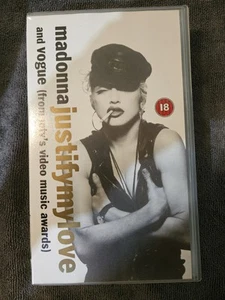 Madonna Justify My Love VHS Video - UK Pal Version - Picture 1 of 3