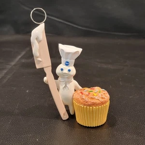 2004 Pillsbury Doughboy Poppin muffin da forno fresco 5" decorazione natalizia - Foto 1 di 8