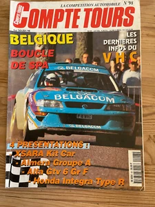 MAGAZINE COMPTE TOURS N°98 MARS 1998 SPA RALLYE WRC SUEDE XSARA HONDA INTEGRA - Picture 1 of 2