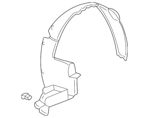 Conjunto de revestimiento de guardabarros delantero genuino GM 2002-2007 Buick Rendezvous CXL 10354741 Foto 1 de 2